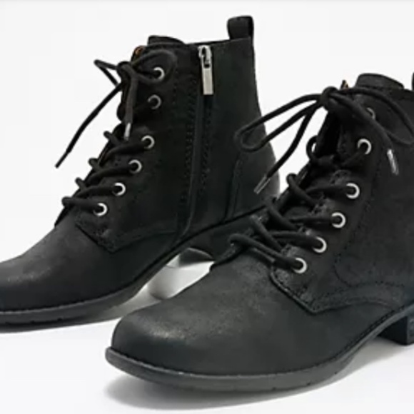 Earth lace up suede ankle boots Jane - Picture 1 of 4